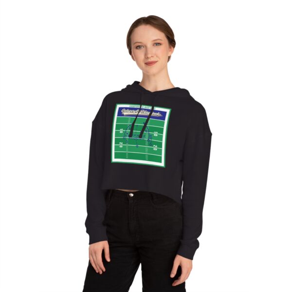 Category 6 Playbook Women’s Cropped Hooded Sweatshirt - Image 4