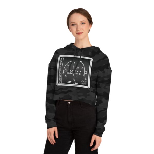 Category 6 Playbook Women’s Cropped Hooded Sweatshirt - Image 7