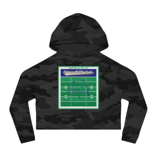 Category 6 Playbook Women’s Cropped Hooded Sweatshirt - Image 5