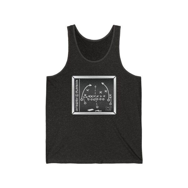 Category 6 Playbook Unisex Jersey Tank - Image 4