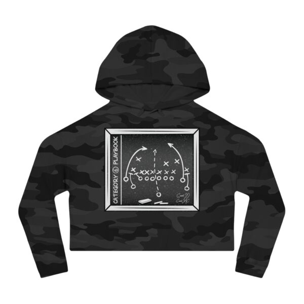 Category 6 Playbook Women’s Cropped Hooded Sweatshirt - Image 5